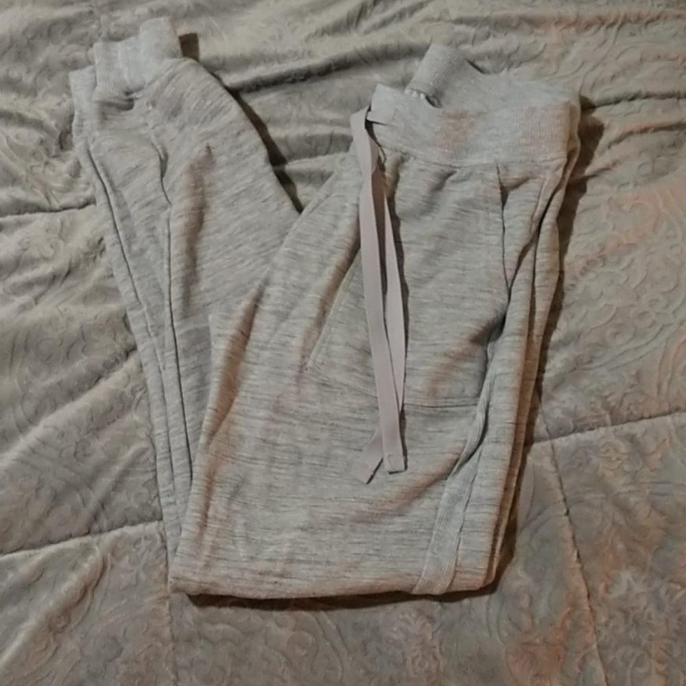 Gray sweatpants
